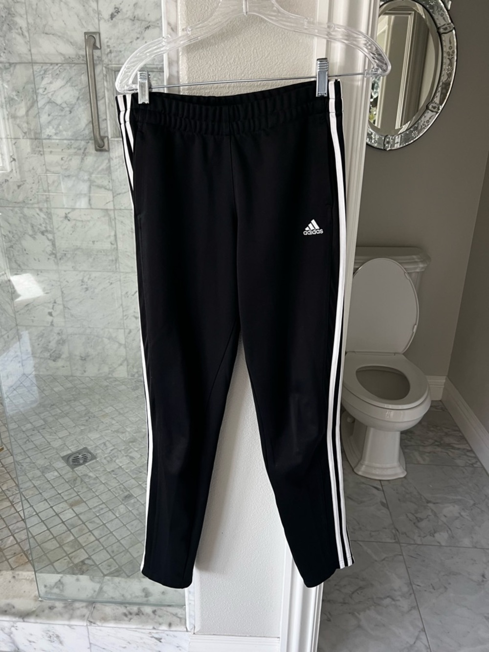 Women’s Small Adidas Black & White Track Pants - Picture 5 of 12